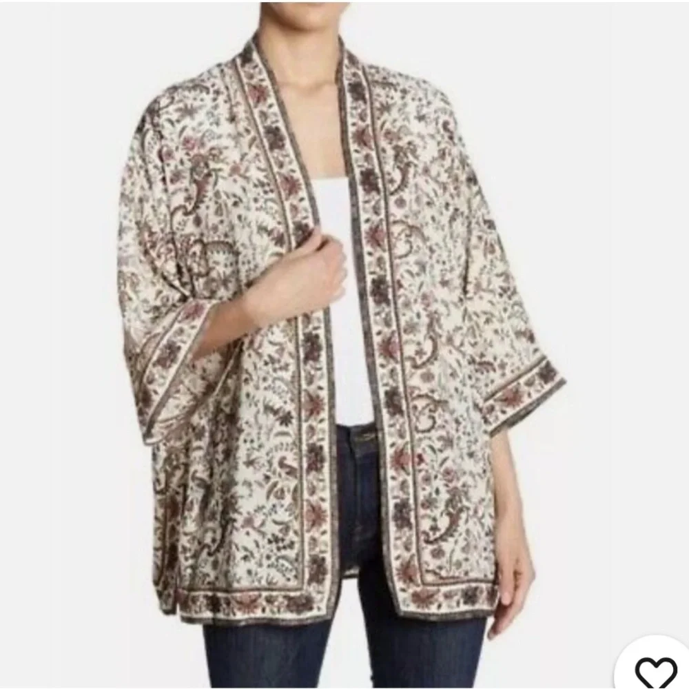 Max Studio Womens Multicolor
Floral Kimono Sz M - Picture 1 of 11